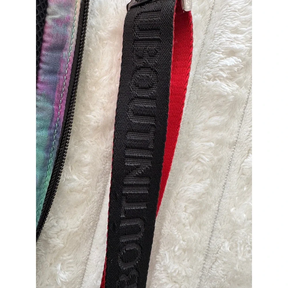 Christian Louboutin‎ Loubilab Tie Dye Nylon Crossbody Belt Bag Red Logo #838
